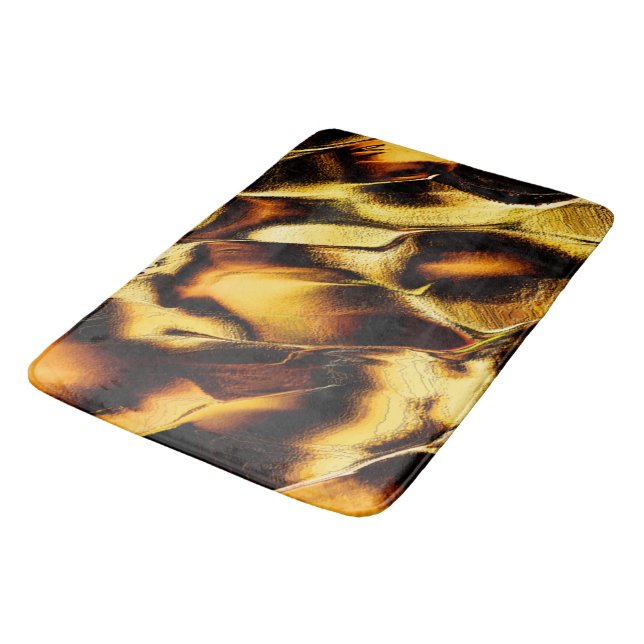 Tapete De Banheiro Dunas grossas em ouro queimado ou laranja amarelad (Angulado)