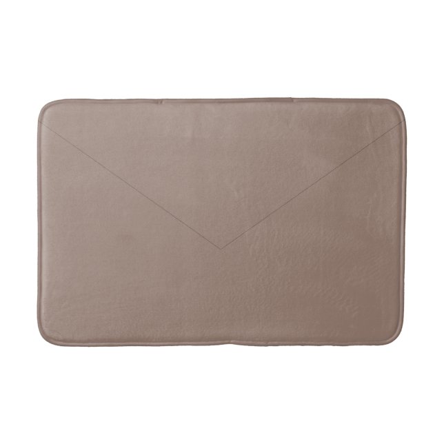 Tapete De Banheiro Dusty Taupe Bath Mat com Envelope Design (Frente)