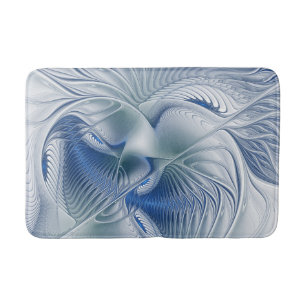 Tapete De Banheiro Dynamics Fantasy Abstrato Blue Tones Arte Fractal