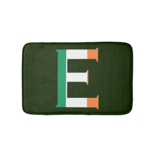 Tapete De Banheiro E Monograma sobreposto à Irish Flag bmcnt