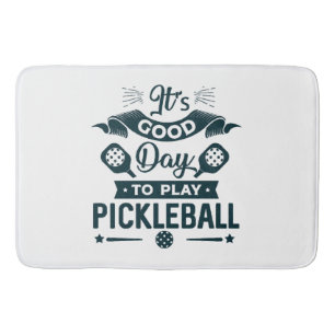 Tapete De Banheiro É um bom dia para jogar Pickleball