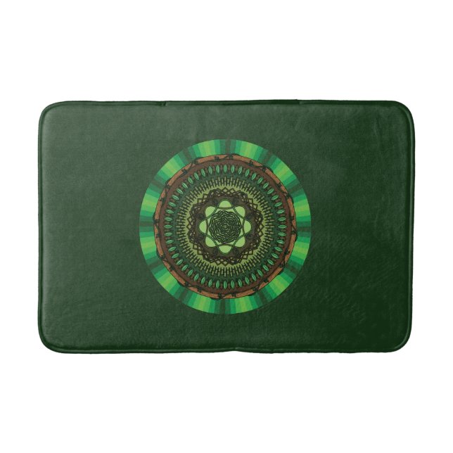 Tapete De Banheiro Earth Mandala Bath Mat (Frente)