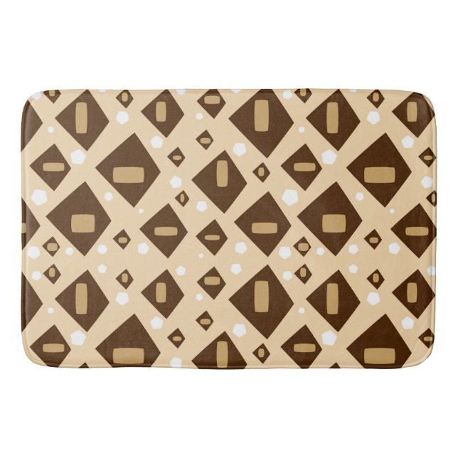 Tapete De Banheiro Earthtone Geometry (Frente)