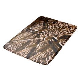 Tapete De Banheiro Earthy Brown Stars