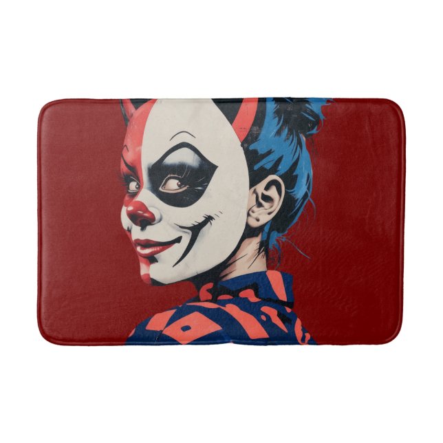 Tapete De Banheiro Edgy Harlequin Mask (Frente)