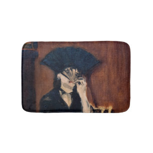 Tapete De Banheiro Edouard Manet - Berthe Morisot com um ventilador