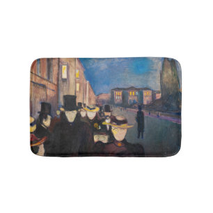 Tapete De Banheiro Edvard Munch - Noite em Karl Johan Street