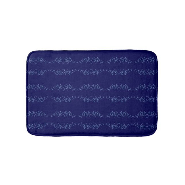 Tapete De Banheiro Electric Blue Neural Horizon Abstract Pattern (frente)