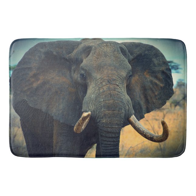 Tapete De Banheiro Elefante Africano (Frente)