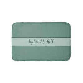 Tapete De Banheiro Elegância Mudada - Nome Teal Oceânico Bath Mat