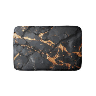 Tapete De Banheiro Elegant Black Marble with Gold Veins Modern Art