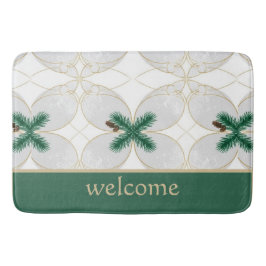 Tapete De Banheiro Elegant Gold Eucalyptus Holiday Shower Curtain – M