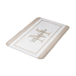 Tapete De Banheiro Elegant Monogram Script Name