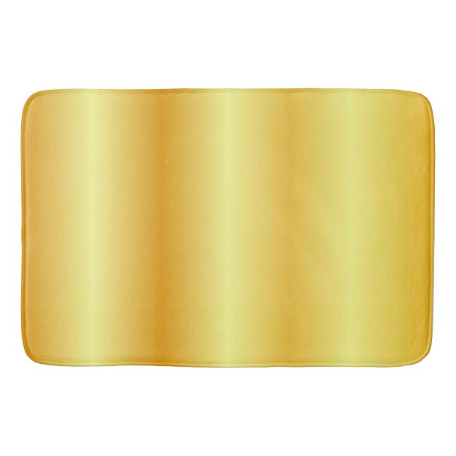Tapete De Banheiro Elegante Faux Dourado Trendy Modelo (Frente)