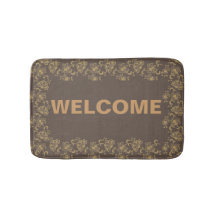 Elegante Floral Bath Mat