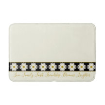 Elegante White Bath Mat