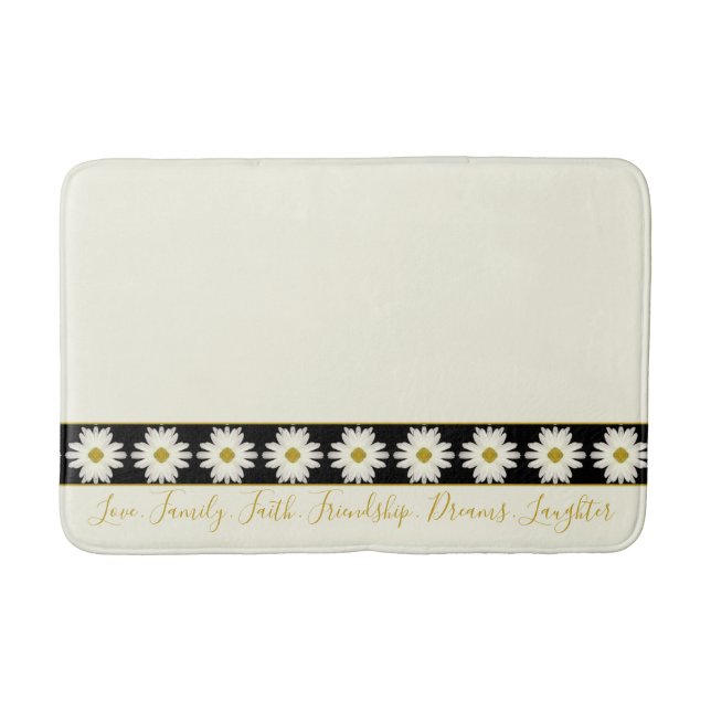 Tapete De Banheiro Elegante White Bath Mat (Frente)