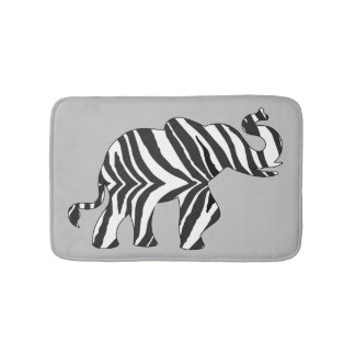 Tapete De Banheiro ELEPHANT FEITO DE listras-zebra