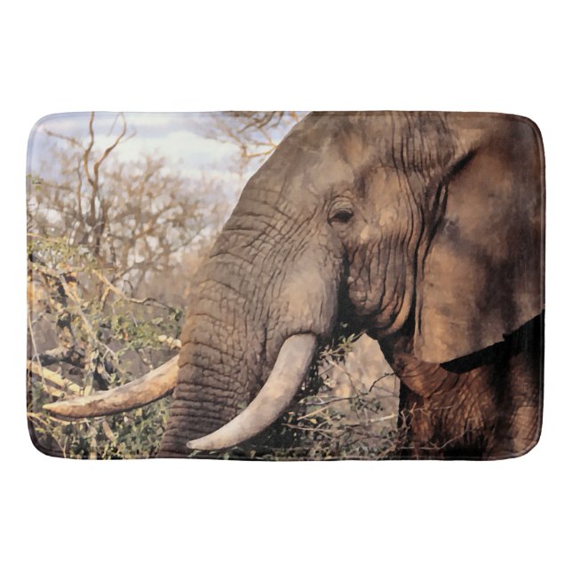 Tapete De Banheiro Elephant Lovers Art (Frente)