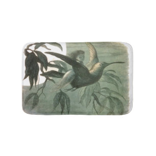 Tapete De Banheiro Elf Fairies Elves Moon Night Bird Voando