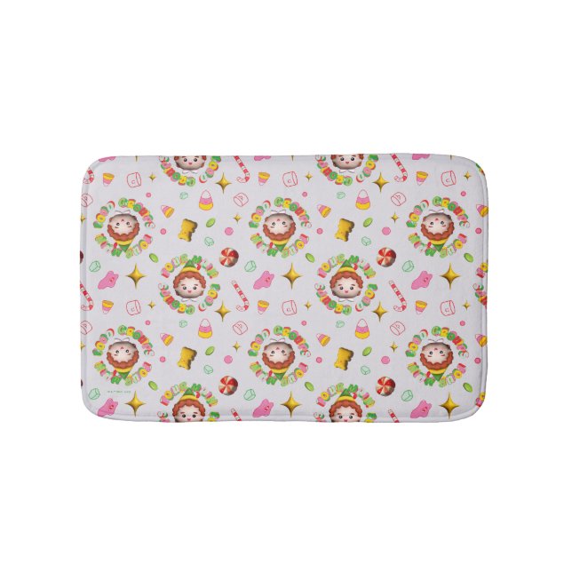 Tapete De Banheiro Elf o Filme | Padrão de quatro grupos principais d (frente)