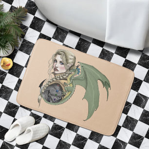 Tapete De Banheiro Elf Warrior Dragon Fantasy