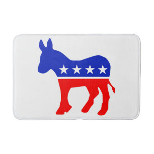 Tapete De Banheiro Emblema Político do Partido Democrático (Donkey)