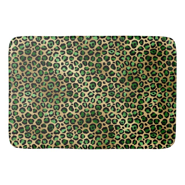 Tapete De Banheiro Emerald e Dourado Safari Series Design 8 (Frente)
