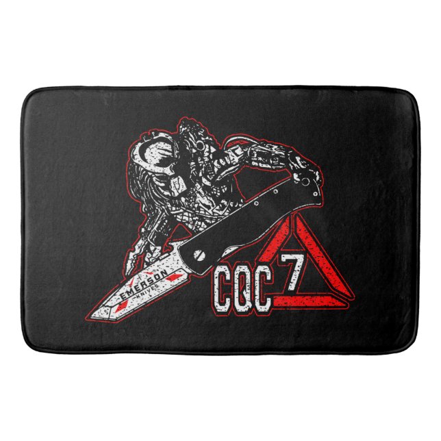 Tapete De Banheiro Emerson Knives CQC-7 Predator White Golf Towel Pla (Frente)