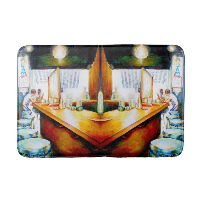 Tapete De Banheiro Emocional para motivar, lógica para justificar (Frente)