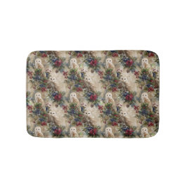 Tapete De Banheiro Enchanting Floral Owl