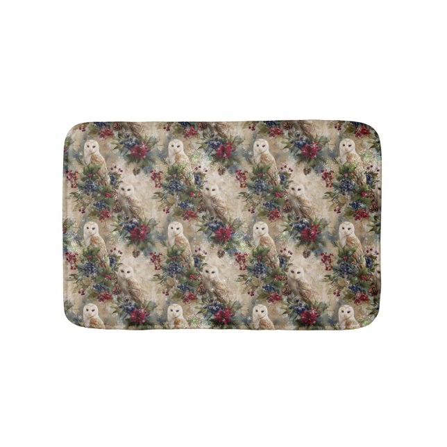 Tapete De Banheiro Enchanting Floral Owl (frente)
