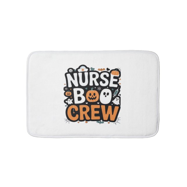 Tapete De Banheiro Enfermeira Boo Crew Halloween Healthcare Hero Spoo (frente)