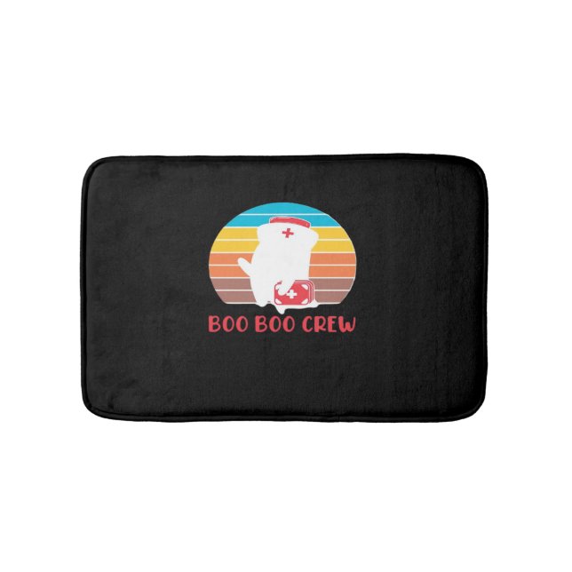 Tapete De Banheiro Enfermeira de Boo Boo Enfermeira Engraçada Fantasm (frente)