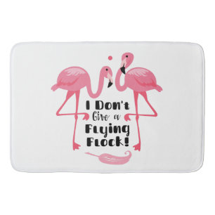 Tapete De Banheiro Engraçado Flamingo Humor - Eu não dou um rebanho v