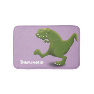 Tapete De Banheiro Engraçado humor de desenho animado com dinossauro