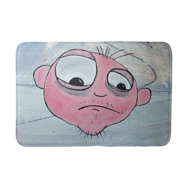 Tapete De Banheiro Engraçado Rosto Bath Mat! (Frente)