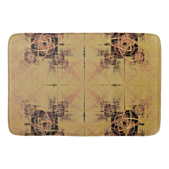 Tapete De Banheiro Entangências de ouro (Frente)