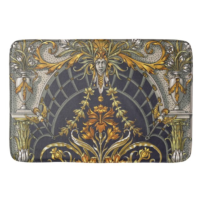 Tapete De Banheiro Entrada Antiquada de Jardim Bath Mat (Frente)