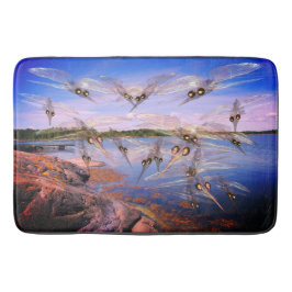 Tapete De Banheiro enxame de mosquito, fiorde escandinávia,