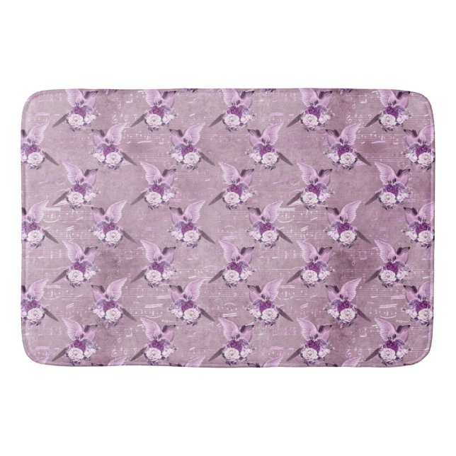 Tapete De Banheiro Ephemera Lavendar Paper Series Design 10 (Frente)