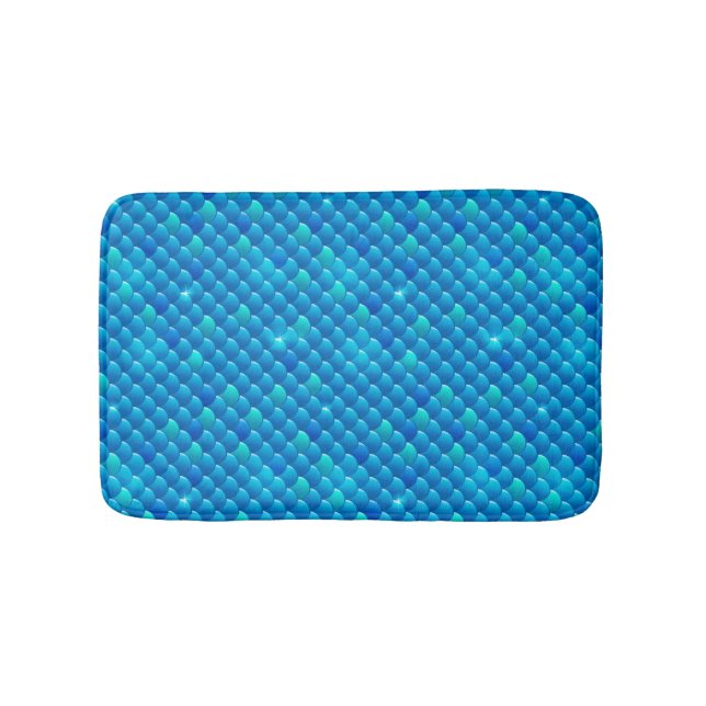 Tapete De Banheiro escalas de peixes do rio (frente)