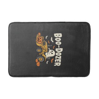 Tapete De Banheiro Escavadeira Fantasma Boo-Dozer Design de Halloween