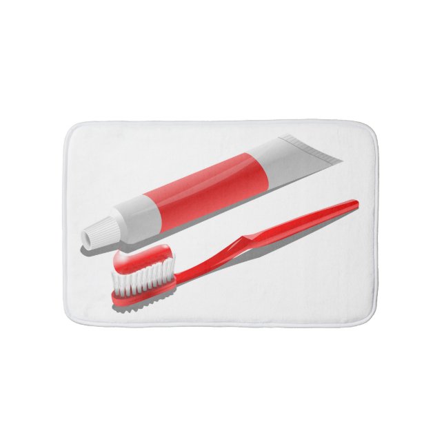 Tapete De Banheiro Escova De Dentes E Pasta De Dentes (frente)
