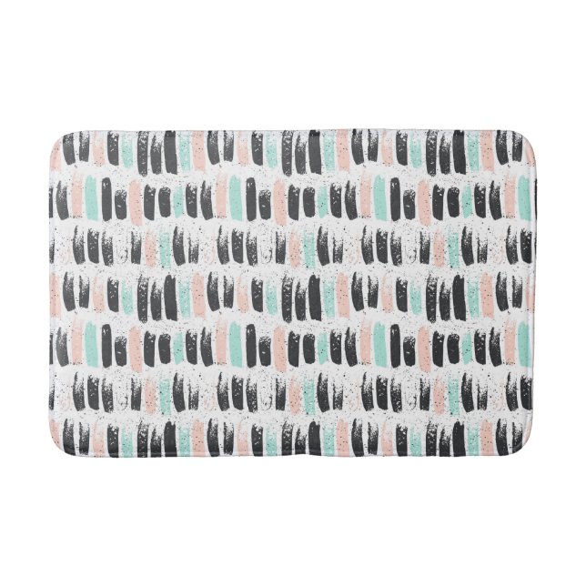 Tapete De Banheiro Escovas & teste padrão dos cursos da tinta (Frente)