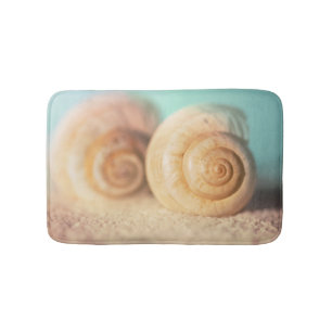 Tapete De Banheiro Escudos do nautilus na praia