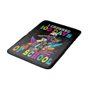 Tapete De Banheiro Esmagei 100 dias na escola Motocross