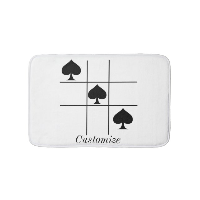 Tapete De Banheiro Espadas Pretas Tic Tac Toque Thunder_Cove (frente)