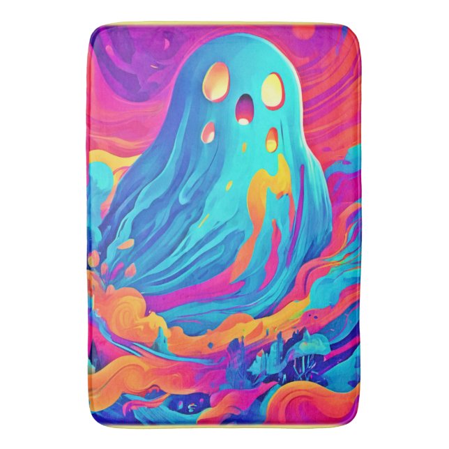 Tapete De Banheiro Espectral Ghost Halloween Art (Frente Vertical)