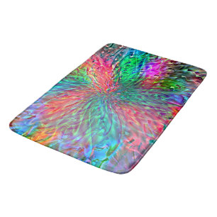 Tapete De Banheiro Espiral suave em manchas brilhantes sobrepostas